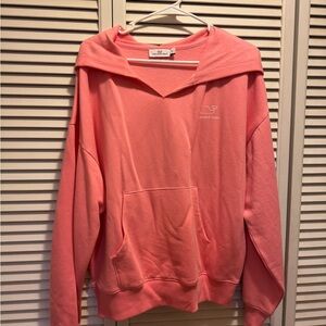 Vineyard Vines Women's V-Neck Pink Pullover Sweatshirt - XL NWOT